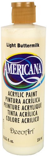 DecoArt DA164-9 Americana Acrylics, 8-Ounce,Light Buttermilk - WoodArtSupply