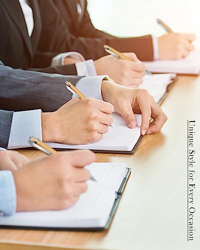 lyforx Bamboo Pens Bulk Wooden Bamboo Pens Engraving Wooden Ballpoint Pen Customizable Gift Pen Bulk 50pcs lyforx