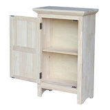 IC International Concepts Single Jelly Cabinet, 36-Inch, Unfinished IC International Concepts