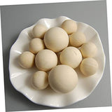KALLORY 200 Pcs Crafts Loose Beads Unfinished Wood Bead Natural Wood Balls Mini Wood Balls Loose Spacer Bead No Hole Wood Bead House Supplies Blank KALLORY