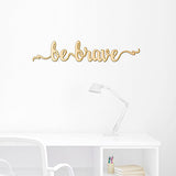 Woodums Be Brave Script Wood Sign Home Décor Wall Art for Gallery Wall - Unfinished 24" Wide x 5" Tall Woodums