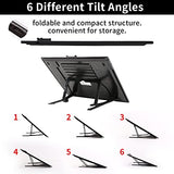 TOHETO A3 Rechargeable Led Bright Light Pad with Carry Bag, 6-Level and Stepless 3 Colors Dimming Brightness Light Box with Built-in Stand, Magnetic TOHETO