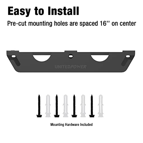 UNITEDPOWER Angle Grinder Holder - 2 Bay Angle Grinder Rack/Stand Storage Rack with Cord Hanger, Wall mount Bracket for Cutters Polishers, Garage and UNITEDPOWER