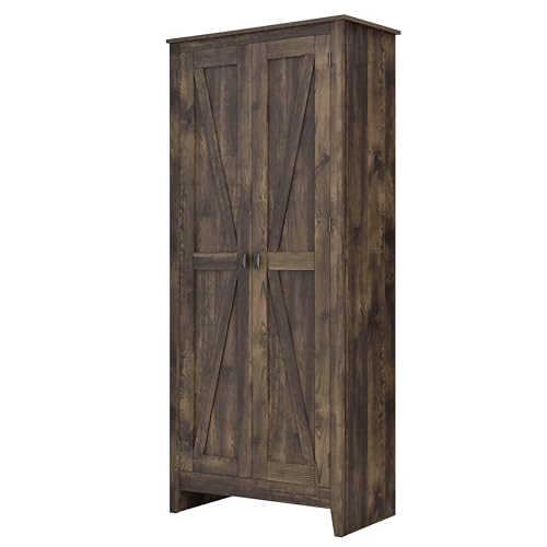 Ameriwood Home Farmington 32" Storage Cabinet in Brown SystemBuild