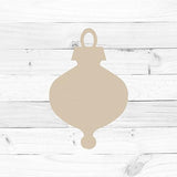 Christmas Ornament 2 Unfinished Cutout, Wooden Shape, Paintable MDF Build-A-Cross