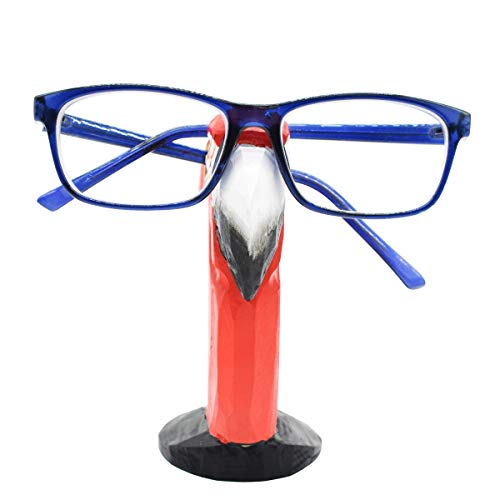 VIPbuy Handmade Wood Carving Eyeglasses Spectacle Holder Stand Sunglasses Display Rack Home Office Desk Décor Gift (Parrot) VIPbuy