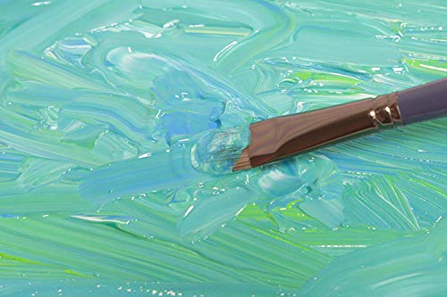 Mont Marte Premium Paint Brush Set 15 Piece, Includes 15 Different Brushes in a Roll Case with Magnetic Closure, Suitable for Watercolour, Acrylic MONT MARTE