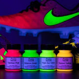 Angelus Neon Acrylic Paint Starter Kit, 6 Pack for Shoes, Boots, Bags, Furniture, Shirts, & More Angelus