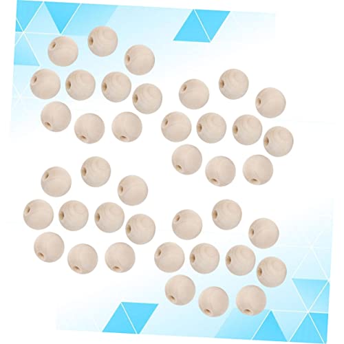 KALLORY 200pcs Small Wooden Beads Spacer Loose Beads Wooden Charm Beads Wood Craft Beads Jewelry Making Beads Wood Loose Beads Unfinished Spacer KALLORY