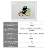 LD-Teemm GaAs CO2 Laser Focus Lens, 20mm Laser Focal Lens Laser Mirror for CO2 Laser Cutting Engraving 40W-150W Machine, Diameter(Dia.) 20mm/ 0.79", LD-Teemm