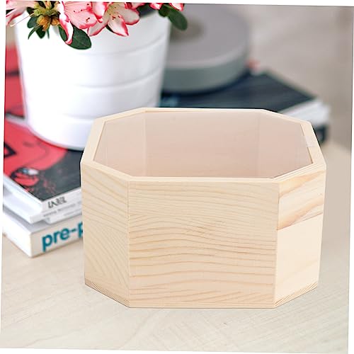 TEHAUX 1pc Box Wooden Box Jewelry Organizer Tray Jewelry Gift Boxes for Earrings Craft Wood Crates Jewelry Gift Chest Wood Treasure Chest Kids TEHAUX