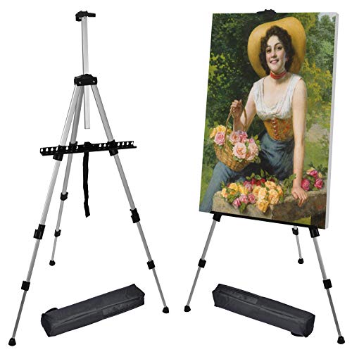 Portable Artist Easel Stand - Adjustable Height Painting Easel with Bag - Table Top Art Drawing Easels for Painting Canvas, Wedding Signs & Tabletop - WoodArtSupply