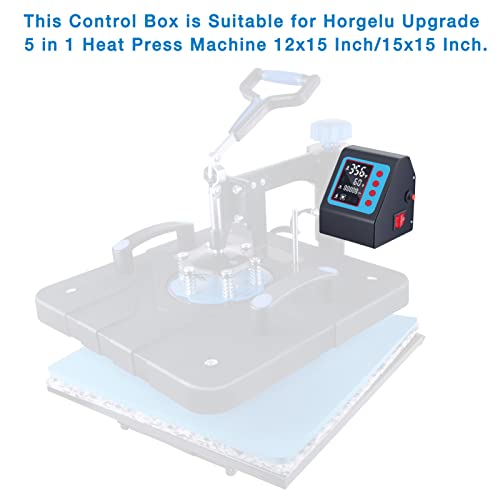 Horgelu Upgraded Control Box ONLY for K Model Temperature-Sensing Line for Horgelu 5 in 1 Heat Press Machine 12x15 inch and Horgelu 5 in 1 Heat Press - WoodArtSupply