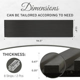 DOGBERRY 2 Pack Acoustic Wood Wall Panels, Decorative Soundproof Panels for Walls and Ceiling,n, 3D Slat Wood Wall Panels (94.49” x 25.4” Total DOGBERRY