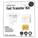 Nufun Activities Foil Transfer Sheets 8.25" x 11" Kits for Arts and Crafts Gold NuFun Activities
