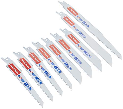 CRAFTSMAN Reciprocating Saw Blades, 9Piece Kit (2058840) - WoodArtSupply