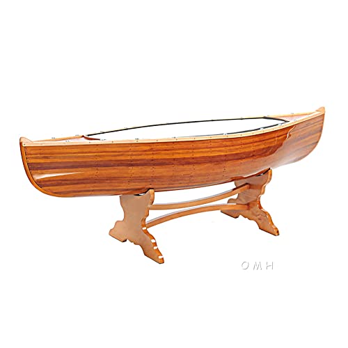 Wooden Boat USA Wooden, 5-Feet Canoe Table, Brown Wooden Boat USA