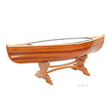 Wooden Boat USA Wooden, 5-Feet Canoe Table, Brown Wooden Boat USA