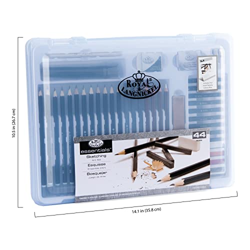 Royal & Langnickel Essentials ClearView Sketching Art Set, 44pc - WoodArtSupply