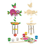 Works of Ahhh Craft Set - Sloth Wind Chime Classic Wood Paint Kit Works of Ahhh...