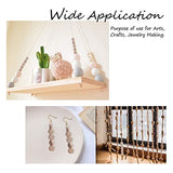 PandaHall 200pcs Natural Flat Wood Beads, 12.5mm(1/2 Inch) Wood Coin Beads Unfinished Round Wooden Slices Wooden Beads for Jewelry Craft Making PH PandaHall