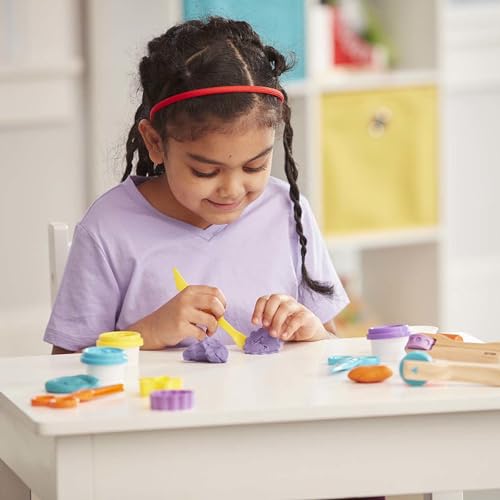Melissa & Doug Created by Me! Cut, Sculpt, and Roll Modeling Dough Kit With 8 Tools and 4 Colors of Dough - with Stampers, Arts And Crafts For Kids Melissa & Doug