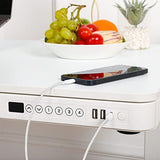 FLEXISPOT Comhar Electric Standing Desk with Drawers Charging USB A to C Port, Height Adjustable 48" Whole-Piece Quick Install Home Office Computer FLEXISPOT