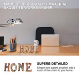 VOSAREA 4pcs Home Letter Ornaments Wooden Home Ornament Wooden Cutout Letters Wood Wall Sign Decoration Tabletop Wooden Letter a Decor Wedding Signs VOSAREA