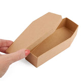 Factory Direct Craft Unfinished Paper Mache Coffin Boxes - 6 Casket Shaped Boxes for Halloween or Gothic Weddings and Decorations Factory Direct Craft