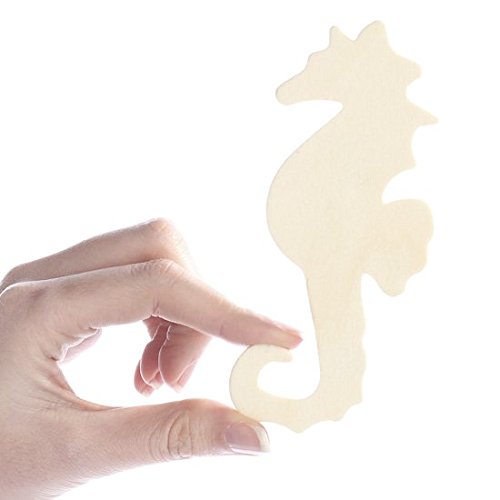 Factory Direct Craft Group of 24 Unfinished Wooden Seahorse Cutouts for Kids Crafts and DIY Projects | Size: 5" L x 2" W Factory Direct Craft