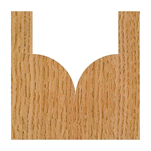 Whiteside Router Bits 1572 Point Cutting Round Over Bit with 1/4-Inch Radius, 1/2-Inch Cutting Diameter and 1/2-Inch Cutting Length Whiteside