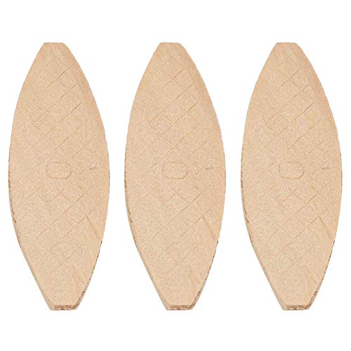 143 100Pcs Wood Biscuits Woodworking DIY Tenoning Biscuit Joiner Beech Dowel Cork Pieces for Splicing Wood Boards After Tenoning Machine(0#) - WoodArtSupply