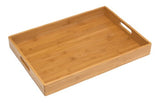 Lipper International 8865 Solid Bamboo Wood Serving Tray, 19.75" x 13.75" x 2.25" Lipper International