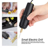 Mini Electric Hand Drill, DC 5V Portable Mini Electric Hand Drill Tool Small Electric Drills Handheld Micro USB Drill with 3pc Bits, 0.7-1.3mm Collet Estink