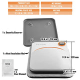 VEVOR Heat Press Machine,10x12inches Portable Shirt Printing Multifunctional Sublimation Transfer Heat Press Machine Teflon Coated, Easy Iron-on VEVOR