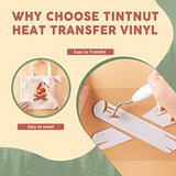 Tintnut Wood Pattern HTV Vinyl - 10 Sheets 12 X 10 Inches Brown Wood Heat Transfer Vinyl White Wooden Planks Iron on Vinyl Vintage HTV for t-Shirts Tintnut