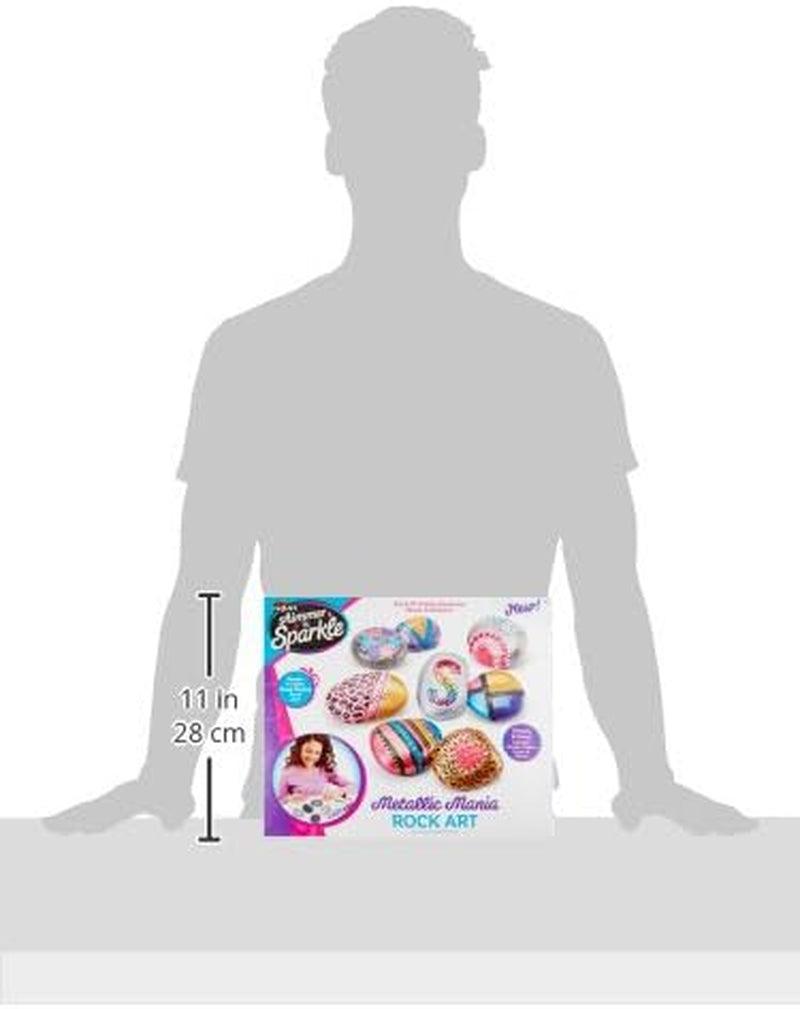 Shimmer ’N Sparkle Metallic Mania Rock Art DIY Kit for Ages 6 and Up WoodArtSupply
