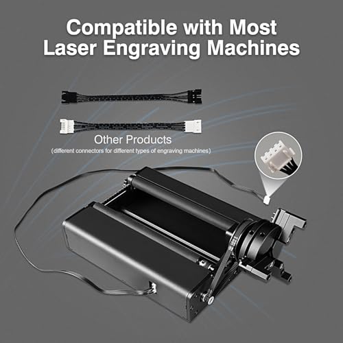 Swiitol Chuck Rotary for Laser Engraver 4-in-1 Laser Engraving Rotary Attachment for Most Laser Engraver-Roller Rotary, Chuck Rotary, Sphere Rotary, - WoodArtSupply