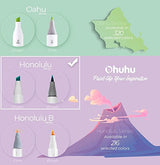 Ohuhu Skin-Tone Colors Alcohol Markers (24-Color) Ohuhu
