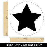 Star Shape Excellent Rubber Stamp for Stamping Crafting Planners - 1/2 Inch Mini WoodArtSupply