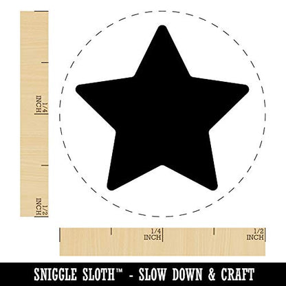 Star Shape Excellent Rubber Stamp for Stamping Crafting Planners - 1/2 Inch Mini