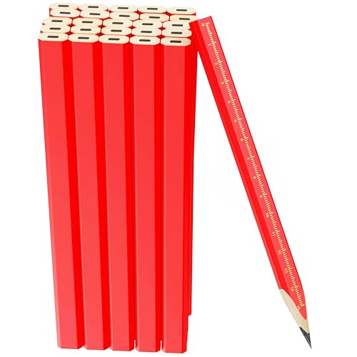 RONDURE 8-Pack carpenter pencils for construction woodworking Precise Markings -contractor framing pencil (8 PCS) RONDURE