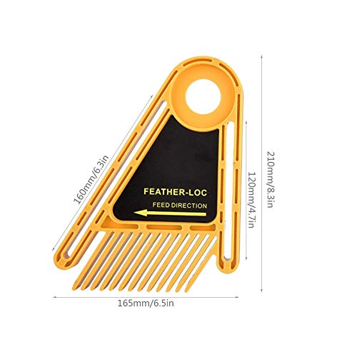 Featherboard for Table Saws, Adjustable Double Feather Board with Plastic Slide Block Gasket and Screws, Professional Multipurpose Table Saw Liccx