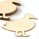 Pack of 24 Unfinished Wooden Duck Cutouts - Blank Wood Cutouts are Ready for DIY Kids Crafts, Activities, and Decor from Factory Direct Craft Factory Direct Craft