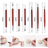 Blisstime 18PCS Clay Sculpting Tools, Basic Clay Pottery Carving Tool Kit with Wooden Handles and Tool Bag Blisstime