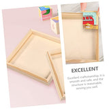 SWOOMEY 4pcs Puzzle Sundries Holder Blocks Tray Unfinished Wood Tray Unfinished Wood Serving Blocks Storage Trays Serving Storage Tray Wood Serving SWOOMEY