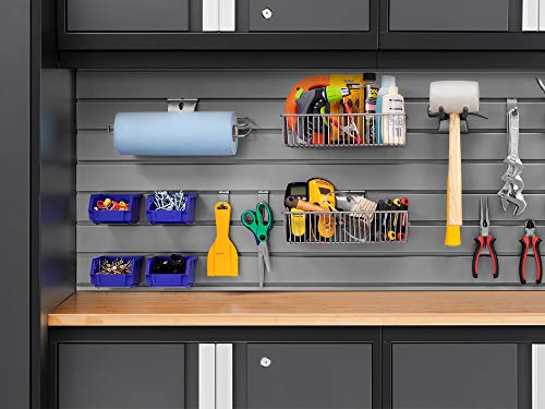 NewAge Products Garage Storage Cabinets Bold Series Gray Include Multi Use lockers, Rolling Tool, Base & Wall Cabinets with Lockable Doors, LED - WoodArtSupply