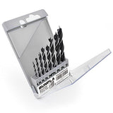 Gunpla 8pcs Wood Drill Bits Set, Carbon Steel Twist Brad Point Drill Bits Woodworking Bore Holes Durable Drilling Tools Kit with Storage Case for Gunpla