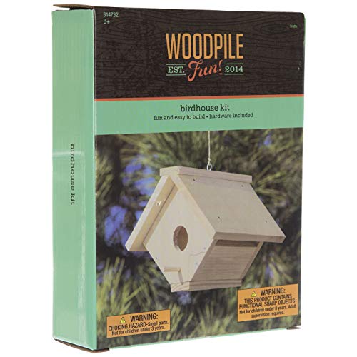 Woodpile Fun! Hobby Lobby DIY Paintable Customizable Wood Birdhouse Activity Craft Kit for Kids and Adults