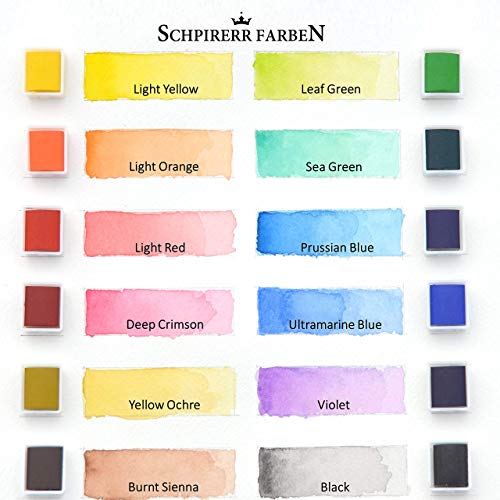 SCHPIRERR FARBEN - Big 5 Paint Brushes for Canvas Painting, Acrylic,  Gouache, Oil and Watercolor Paint Brush Set with Synthetic Bristles, Great  for